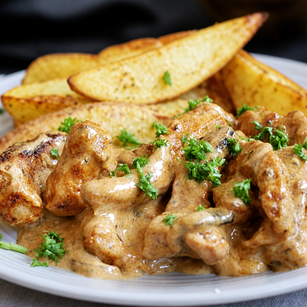 Leckere Gyros in Metaxa Soße aus dem Airfryer zaubern!
