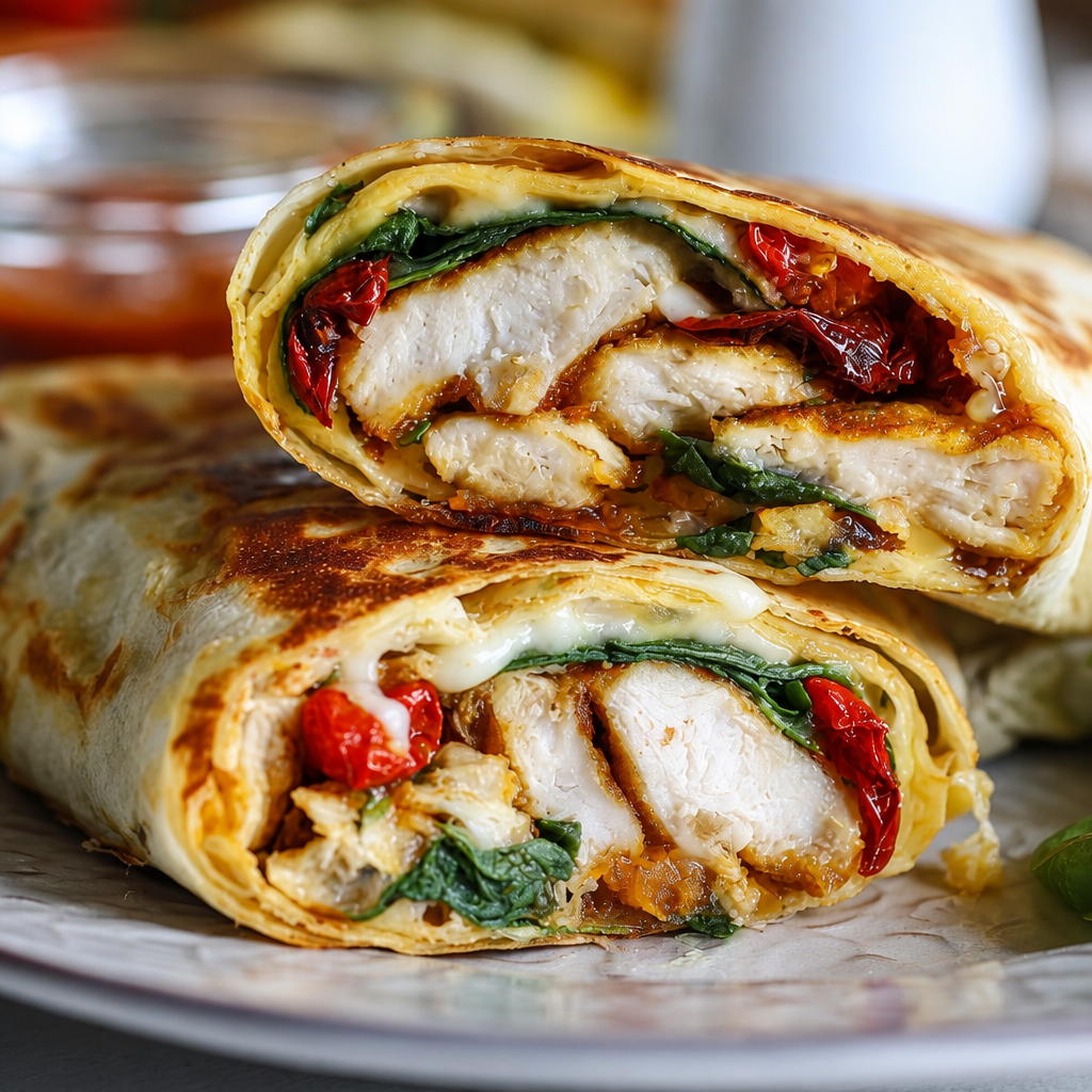 Leckere Hähnchen Mozzarella Wraps aus dem Airfryer zaubern!