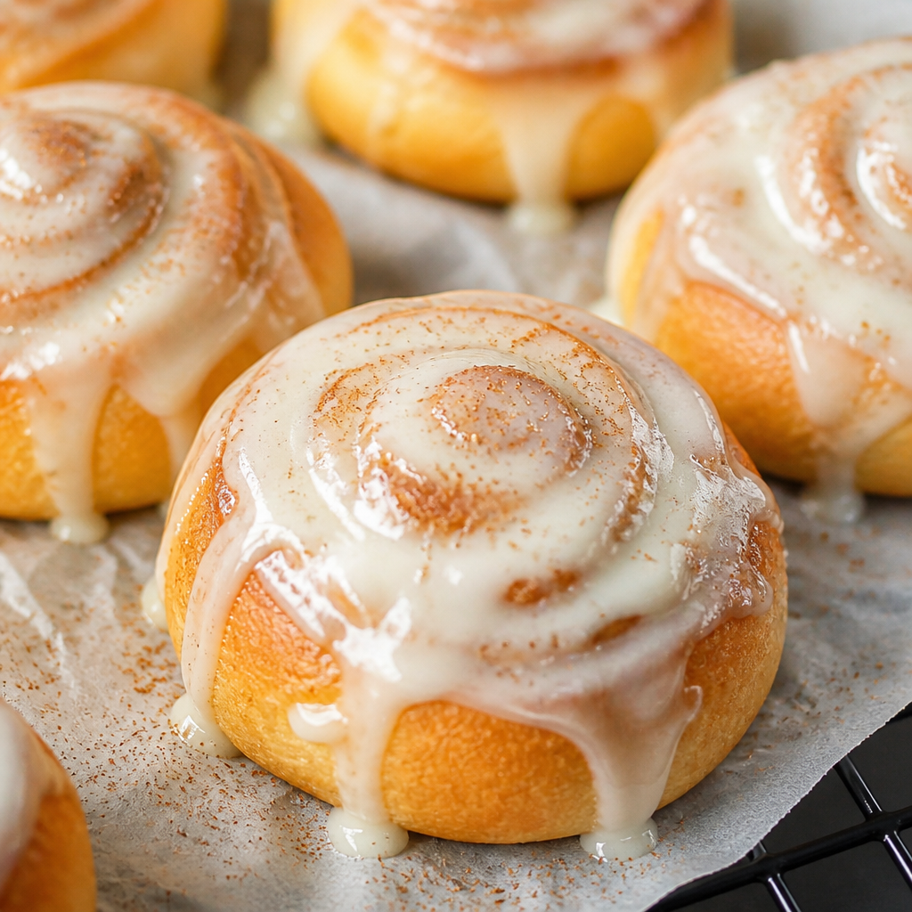 Zimtschnecken aus der Heißluftfritteuse, frisch gebacken und lecker für jede Gelegenheit.