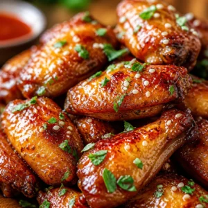 Knusprige Ninja Chicken Wings aus der Ninja Foodi, perfekt zubereitet.